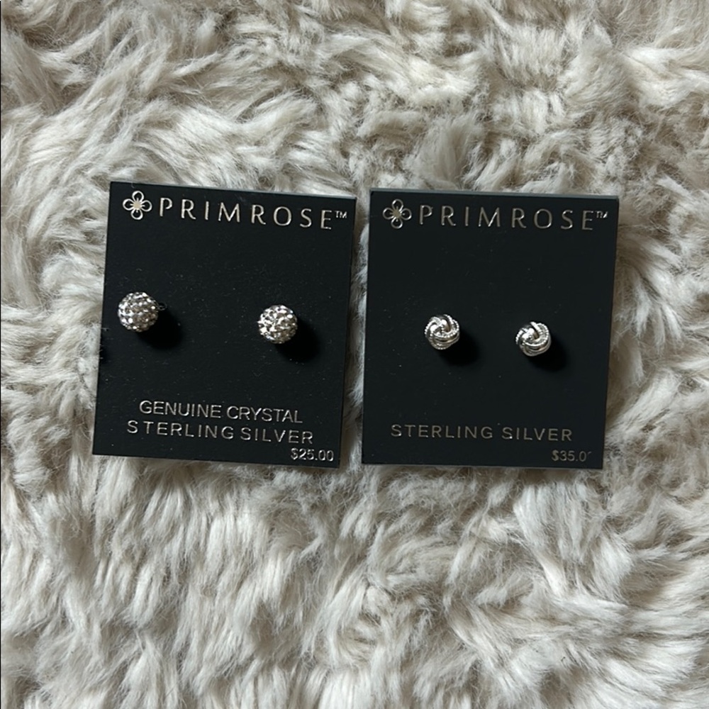 Sterling silver earrings